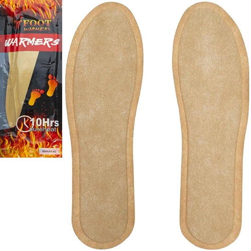 Самонагревательные стельки для обуви, одноразовые р.43-45