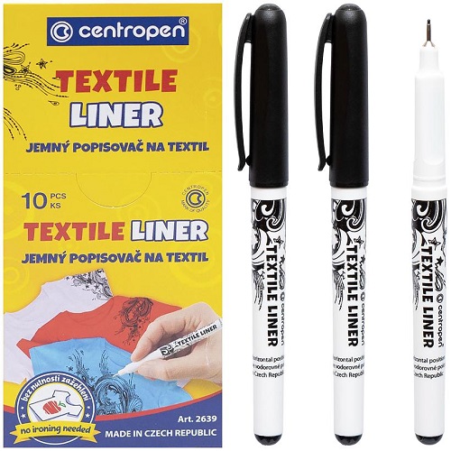 Маркер Textile Liner, чорний CENTROPEN