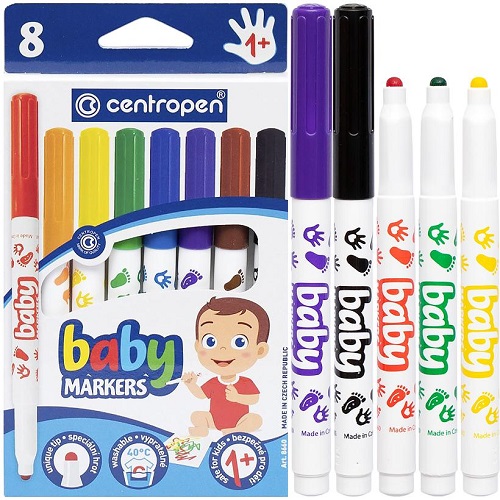 Фломастер 8 цветов Baby CENTROPEN 1+