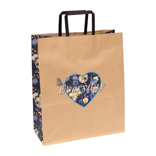 Пакет бумажный КРАФТ "EVERYDAY" 32*15*38см