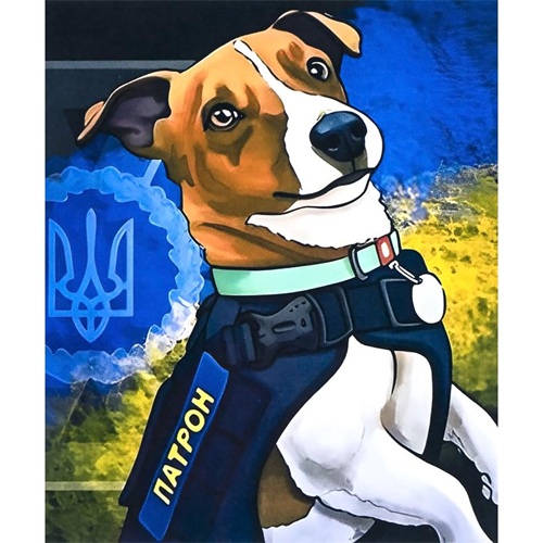Алмазна живопис "Наш патрон" 40*50см у картонній коробці