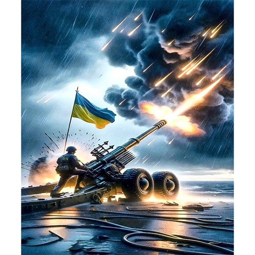 Алмазна живопис "Наші захисники" 40*50см у картонній коробці
