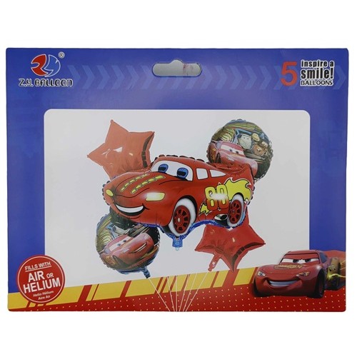 Кулі фольговані набір "Машина" 5шт.=1шт. * 66см + 4шт. * 45см