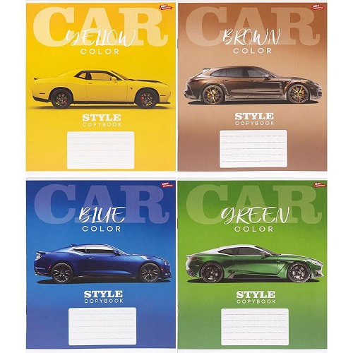 Тетрадь 12л клетка "CAR" "Мечты сбываются"