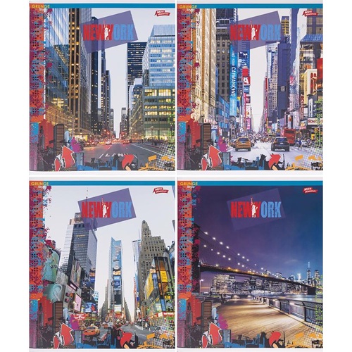 Тетрадь 96л клетка "New York" "Мечты сбываются"