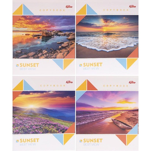 Зошит 60л клітинка "Sunset" "Мрії здійснюються"