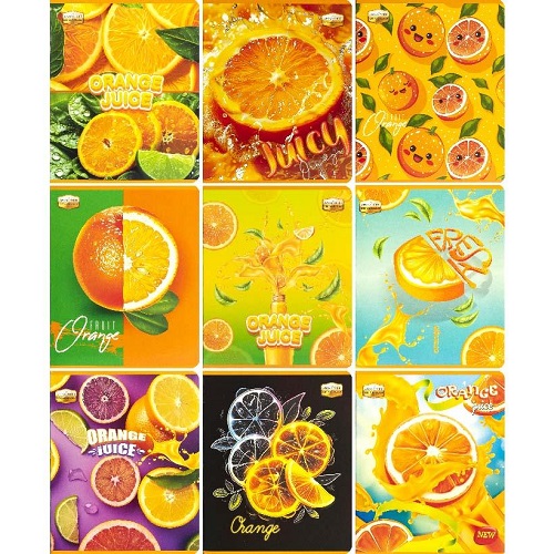 Тетрадь 36л клетка серия Ароматная (ORANGE) ТМ Тетрада