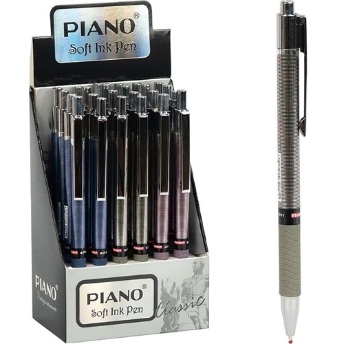Ручка масляна PIANO автоматична 0,7 мм, синя