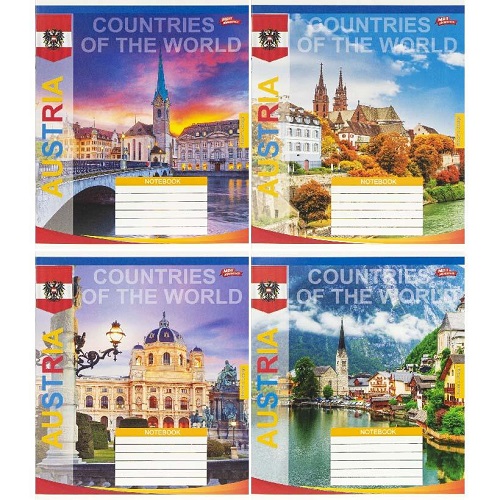 Зошит 36л клітинка "Austria" "Мрії здійснюються"