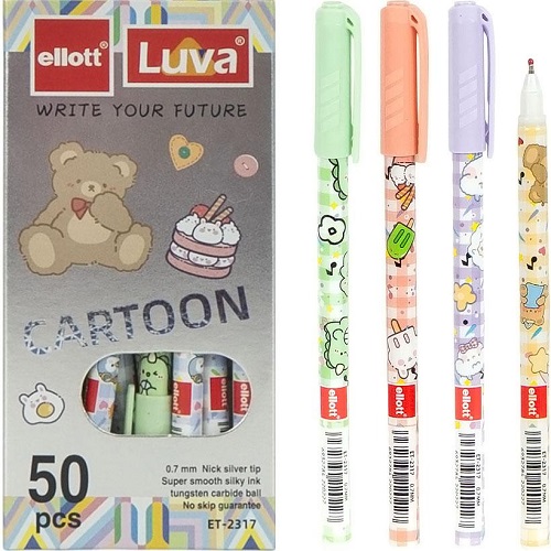 Ручка шариковая "Luva" "мульти" 0,7мм, синяя, в картонной коробке "Ellott" 