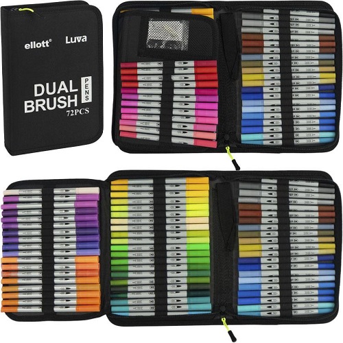 Художні двосторонні маркери Dual Brush 72 штук Cello