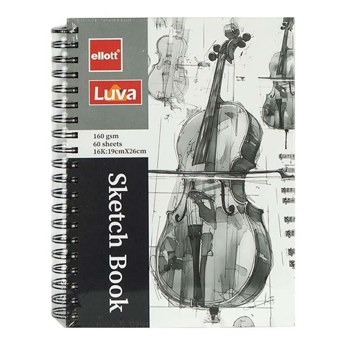 Альбом для ескізів А5 60аркушів, 160 г/м² Sketch Book на спіралі