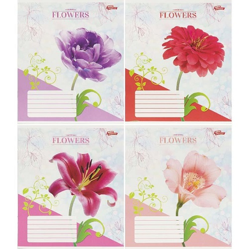 Зошит 36л клітинка "Flowers" "Мрії здійснюються"
