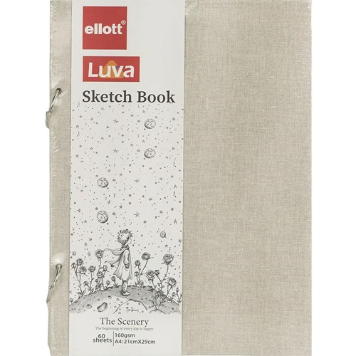 Альбом для ескізів А4 60аркушів, 160 г/м² Sketch Book кільцевий механізм