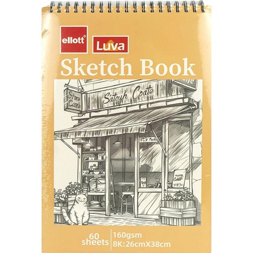 Альбом для ескізів А3 60аркушів, 160 г/м² Sketch Book верхня спіраль
