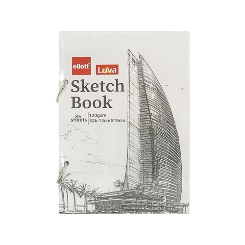 Альбом для ескізів А6 85аркушів, 120 г/м² Sketch Book кільцевий механізм