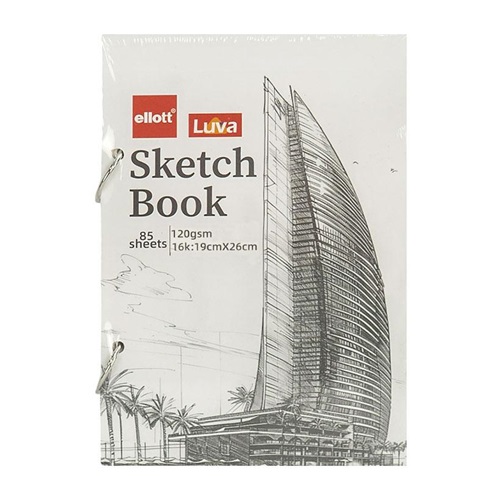 Альбом для ескізів А5 85аркушів, 120 г/м² Sketch Book кільцевий механізм