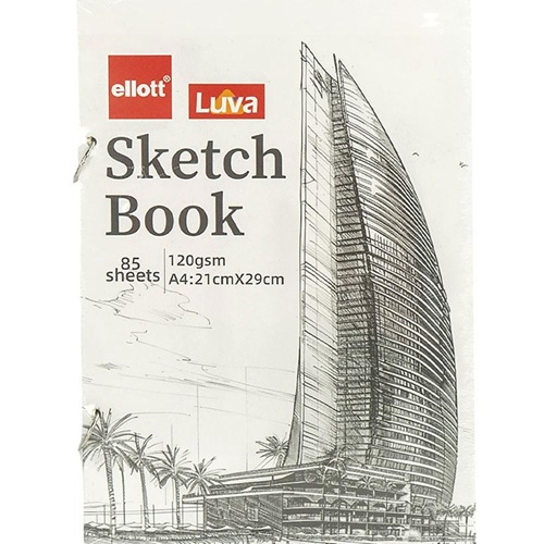 Альбом для ескізів А4 85аркушів, 120 г/м² Sketch Book кільцевий механізм