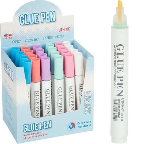 Клей-ручка для творчества цветной Glue Pen