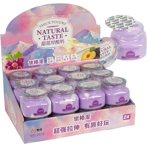 Іграшка-антистрес-слайм Yogurt 150г у баночці