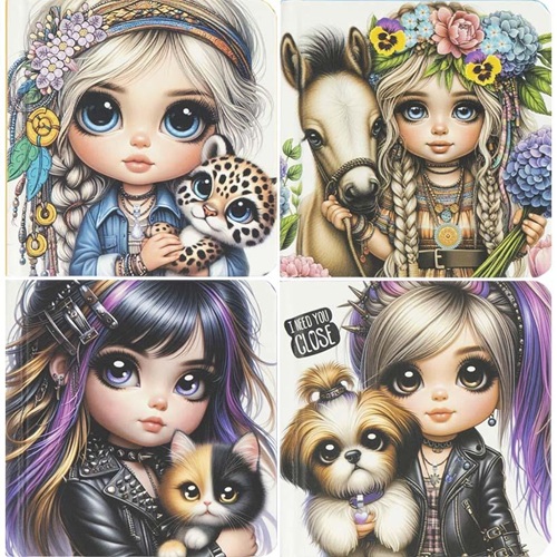 Блокнот 100*100мм "Fresh" 48арк., чистий лист 70г/м2, тверда обл.