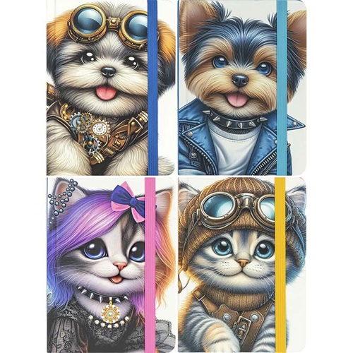 Блокнот А6 "Fresh" 80л., Клітка 60г/м2, тверда обкл.