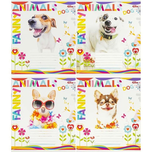 Тетрадь 18л клетка "Funny Animal" "Мрii збуваються" 