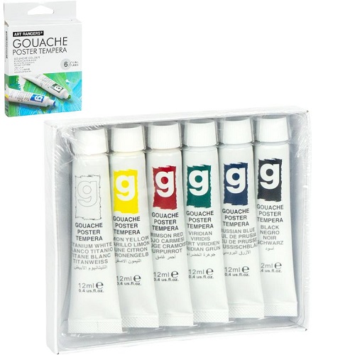 Краски 6цвет*12мл "Gouache" "Art Rangers"