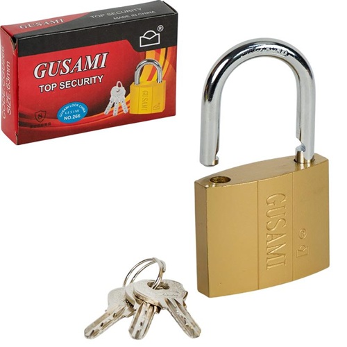 Замок навісний 75мм із ключами GUSAMI Top Security
