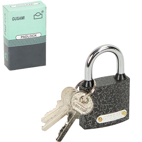 Замок навісний 38мм GUSAMI PADLOCK з антивандальним корпусом