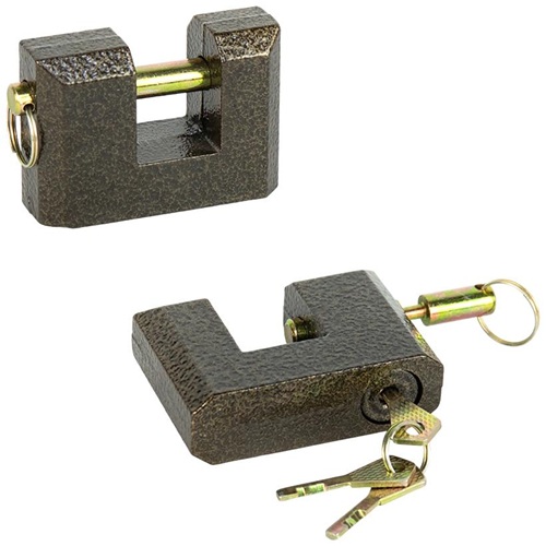 Замок навісний 80мм напівзакритого типу із захистом дужки