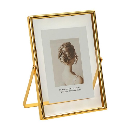 Фоторамка металлическая 13*18см GOLD