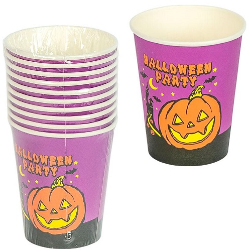 Набор бумажных стаканов 10 штук "Halloween"