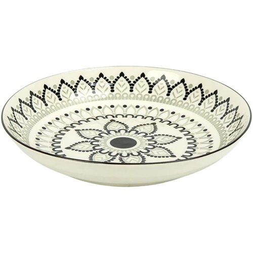 Тарілка супова керамічна з візерунком ⌀23*6,5см, 700мл