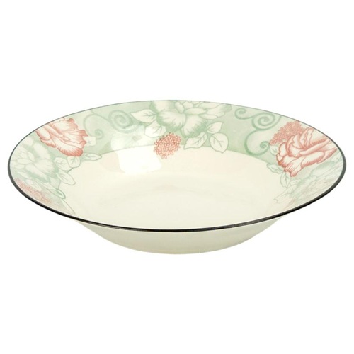 Тарелка суповая керамическая с узором ⌀20*6см, 500мл