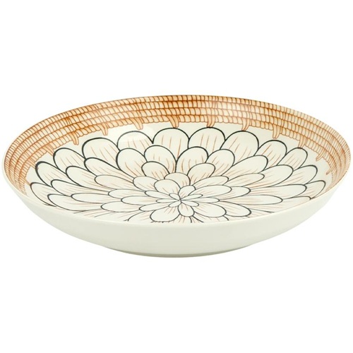 Тарілка керамічна з візерунком ⌀23*6,5см, 700мл