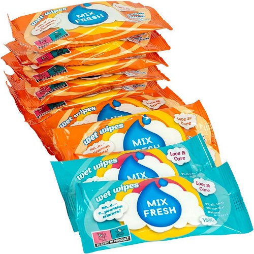 Вологі серветки 15шт "Mix Fresh" Handy Snow