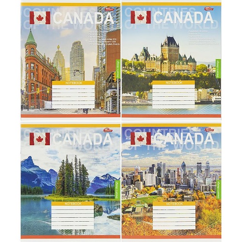 Зошит 24л клітинка "Canada" "Мрії здійснюються"