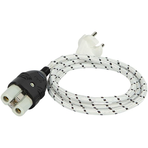 Кабель 1.2м с керамическим разъёмом в тканевой оплётке
