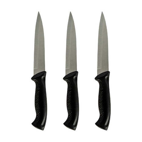 Ніж із нержавіючої сталі з пластиковою ручкою 24см