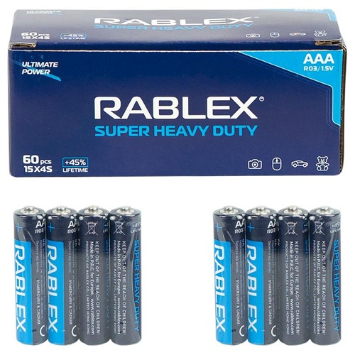 Батарейка RABLEX R03 ААА 1.5V сольова