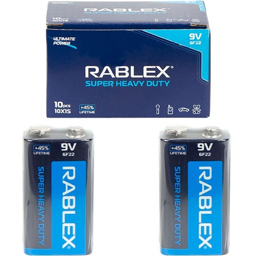 Батарейка RABLEX 9V 6F22 (крона) сольова
