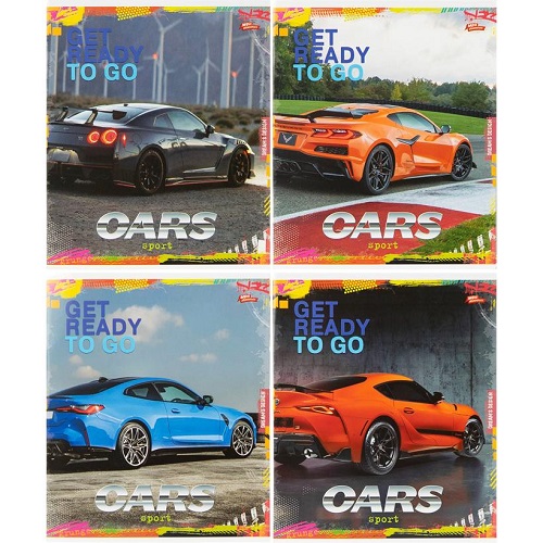 Зошит 48л клітинка "Cars" "Мрії здійснюються"