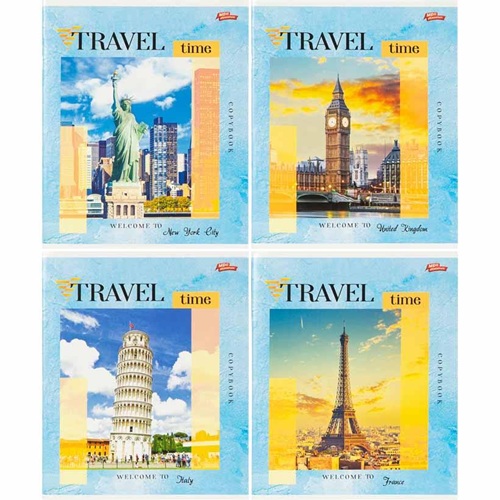 Зошит 96л клітинка "Travel" "Мрії здійснюються"
