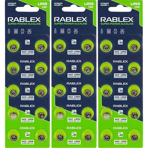 Батарейка RABLEX "таблетка" 1.5V AG2 (LR59)