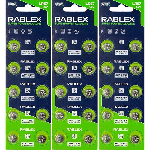 Батарейка RABLEX "таблетка" 1.5V AG7 (LR57)