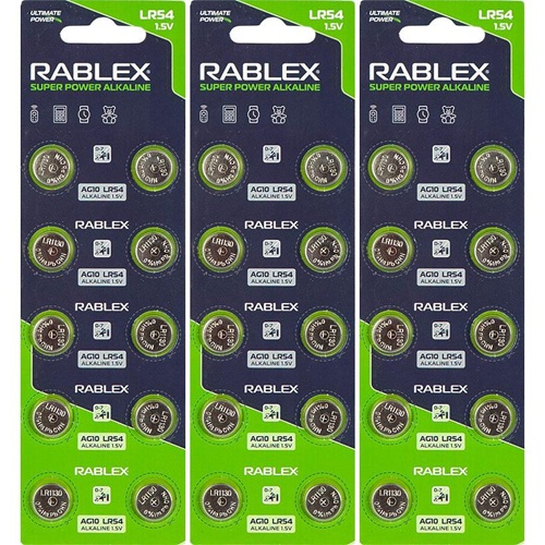 Батарейка RABLEX "таблетка" 1.5V AG10 (LR54)