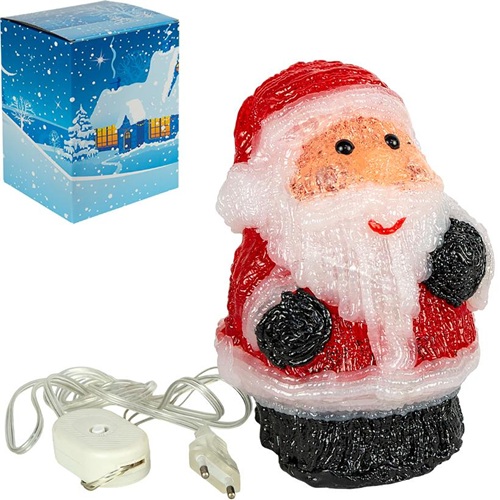 Декоративна фігурка "Дід Мороз" 22см з LED-підсвічуванням