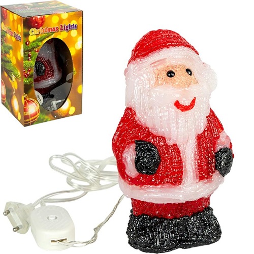 Декоративна фігурка "Дід Мороз" 21см з LED-підсвічуванням