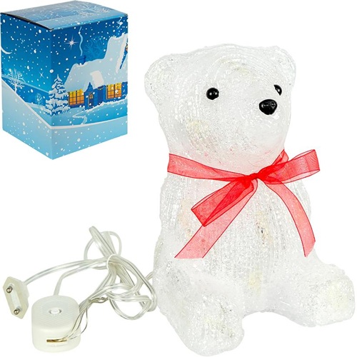 Декоративна фігурка "Ведмедик" 22см з LED-підсвічуванням